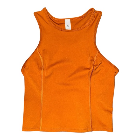 lululemon athletica Tops - Lululemon Nulux Racerback Cropped Run Tank Top, Butternut Brown, Size 6 NWT
